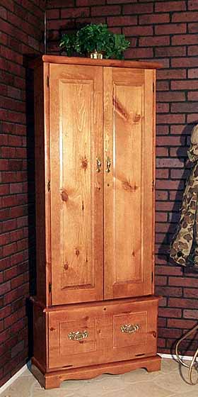 Model #1109 8-gun Pine Gun Cabinet