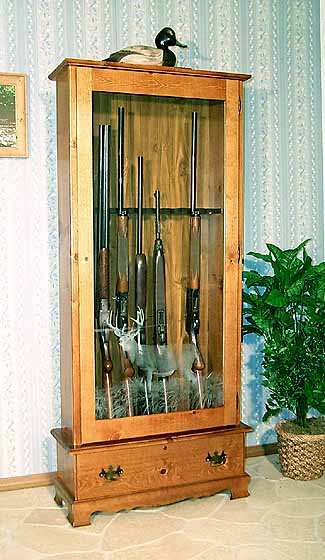 Model #608 Pine Gun Cabinet